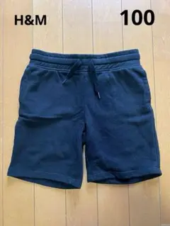 H&M エイチアンドエム 100 半ズボン 黒