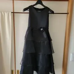 お値下げ　ブラックティアードドレス