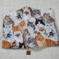 ◇ブックカバー文庫本サイズ◇猫集合！◇USAコットン