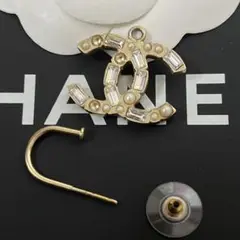 CHANEL スイング ココマーク リバーシブル ラインストーン&パール