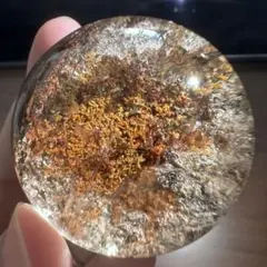 天然石　透明度抜群　ガーデンクォーツ　丸玉　置物