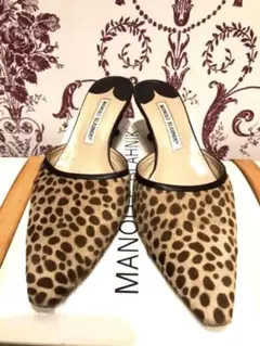 MANOLO BLAHNIK マノロブラニク 37 ハラコ パンプス 37