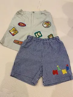 ミキハウス 短パン2枚セット 美品