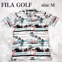 FILA GOLF パームツリーシャツ Mサイズ