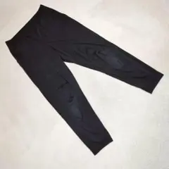 良品★UNIQLO ウルトラストレッチ アンクルパンツ ユニセックス 黒 L