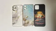 iPhone12mini ケース 3点セット summer