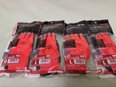 【 新品・未開封】天然ゴム製レッドグローブ A-371　 4双セット