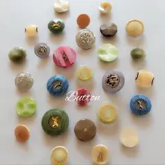 涼し気な飾りペアボタン