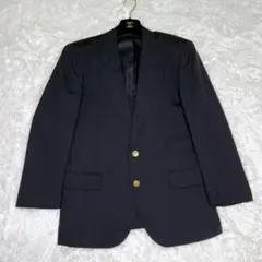 【美品】heatflush　紺ブレ　金ボタン　背抜き　2B