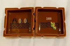 スーパーマリオ　灰皿　陶器製　2個セット　コイン　ノコノコ