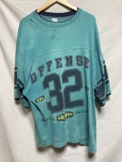 鬼フェード　グッドフェード　OFFENSE ターコイズ シャツ ビックサイズ