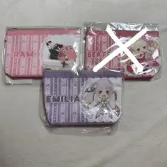 Re:ゼロから始める異世界生活 撥水ポーチラム エミリア 2点セット
