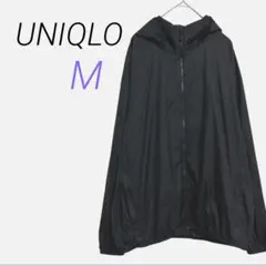 UNIQLO【M】メンズ UVナイロン フージャケット ブラック