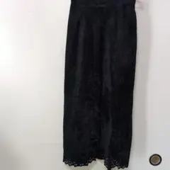 ブラック スエード風 タイトスカート