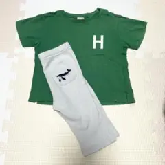 プティマイン アルファベットTシャツ プティプラレギンス セット 90