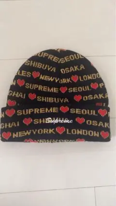 Supreme ニット帽・ビーニー 黒