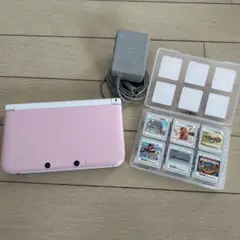 Nintendo 3DS LL ピンク 本体 + ゲームソフト6本