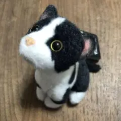 猫　おりこう　マスコット　チャーム　BC リアルアニマル　ぬいぐるみ