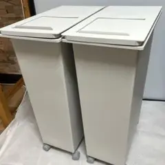 無印良品 フタが選べるダストボックス・大（３０Ｌ袋用）×2 キャスター付き！