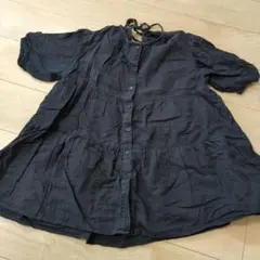ブラック 半袖チュニック Mサイズ