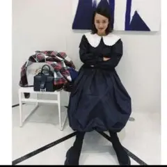 バルーンジップワンピース ブラック S ロージーモンスター