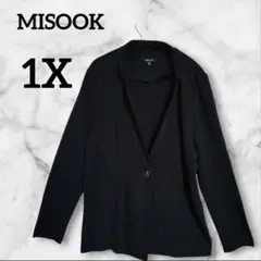 MISOOK 【1X】ブラック ジャケット