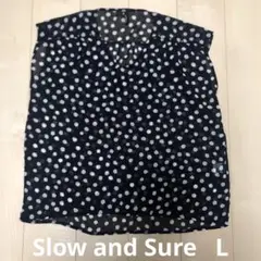 Slow and Sure ノースリーブ ブラウス　ドット　レディース　L
