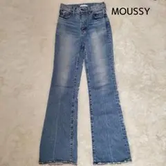【美品】MOUSSY MVS FLARE(L) フレア デニム Mサイズ