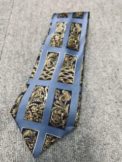LANVIN 青 シルク ネクタイ