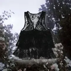 lace frill vest
