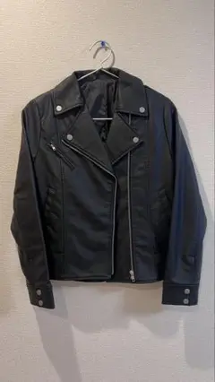 ブラックライダースジャケット Mサイズ