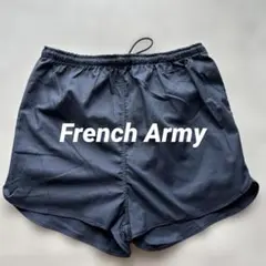 デッドストック フランス軍 トレーニングショーツ ネイビー 短パン 100 XL