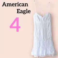 希少✨American Eagle 【4】アメリカンイーグルホワイトワンピース