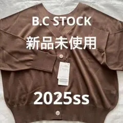 【新品未使用】B.C STOCK 2WAY シアーVネックカーディガン
