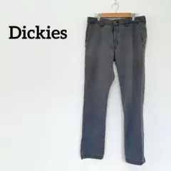 Dickies グレー スキニーストレート カジュアルパンツ