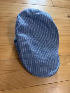 青と白のストライプ ハンチング帽子