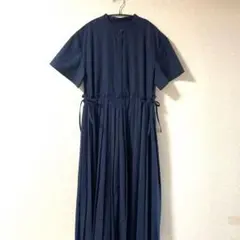 サマーセールネイビー 半袖ワンピースLサイズ