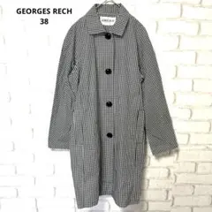 GEORGES RECH コート　トレンチコート　ギンガムチェック　コットン
