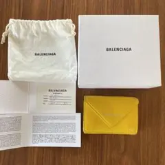 バレンシアガ ペーパーミニウォレット 三つ折り財布