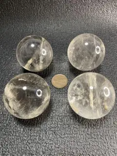 水晶玉 水晶球 風水4玉セット