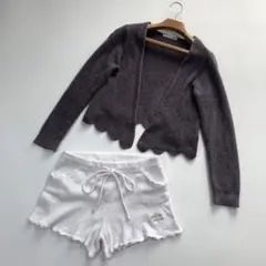 【ジェラートピケ】ルームウェア 上下セット カーディガン ショートパンツ