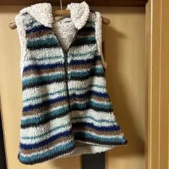 山ガール風モコモコベスト