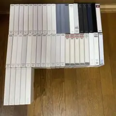 中古(消去済)VHSビデオテープ45本　収納ラック付き
