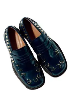 MARNI リングディティールスクエアトゥーレザーローファー 新品