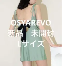 OSYAREVO ロンパース付き バックリボン 水着 セットアップ 体型カバー
