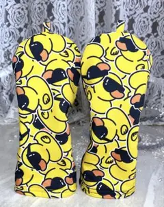あひる柄UT用2本セット❣️ゴルフヘッドカバー⛳️ハンドメイド