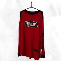 PURE POLARIS 赤 長袖カットソー