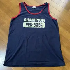 Champion チャンピオン　タンクトップ ネイビー/レッド 3L