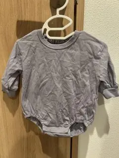 グレー コットンロンパース 70cm
