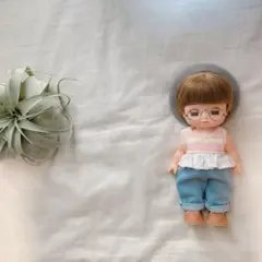 メルちゃんソランちゃん　ボーダーペプラム＆デニムとベレー帽